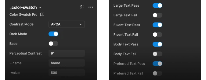 component properties